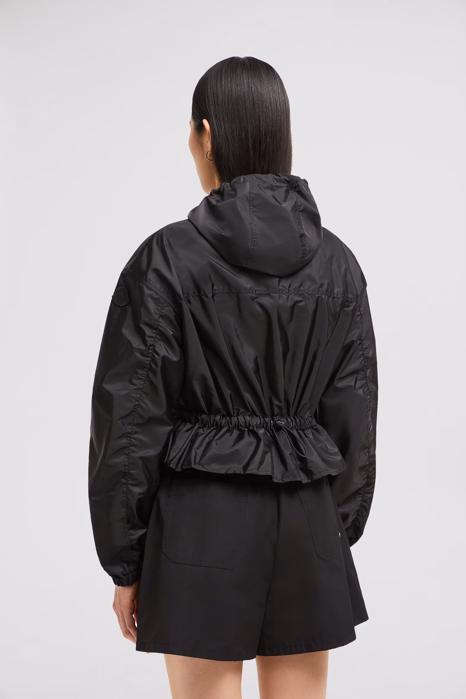 Chaqueta con peplo y capucha Curton Mujer Negro Moncler 5